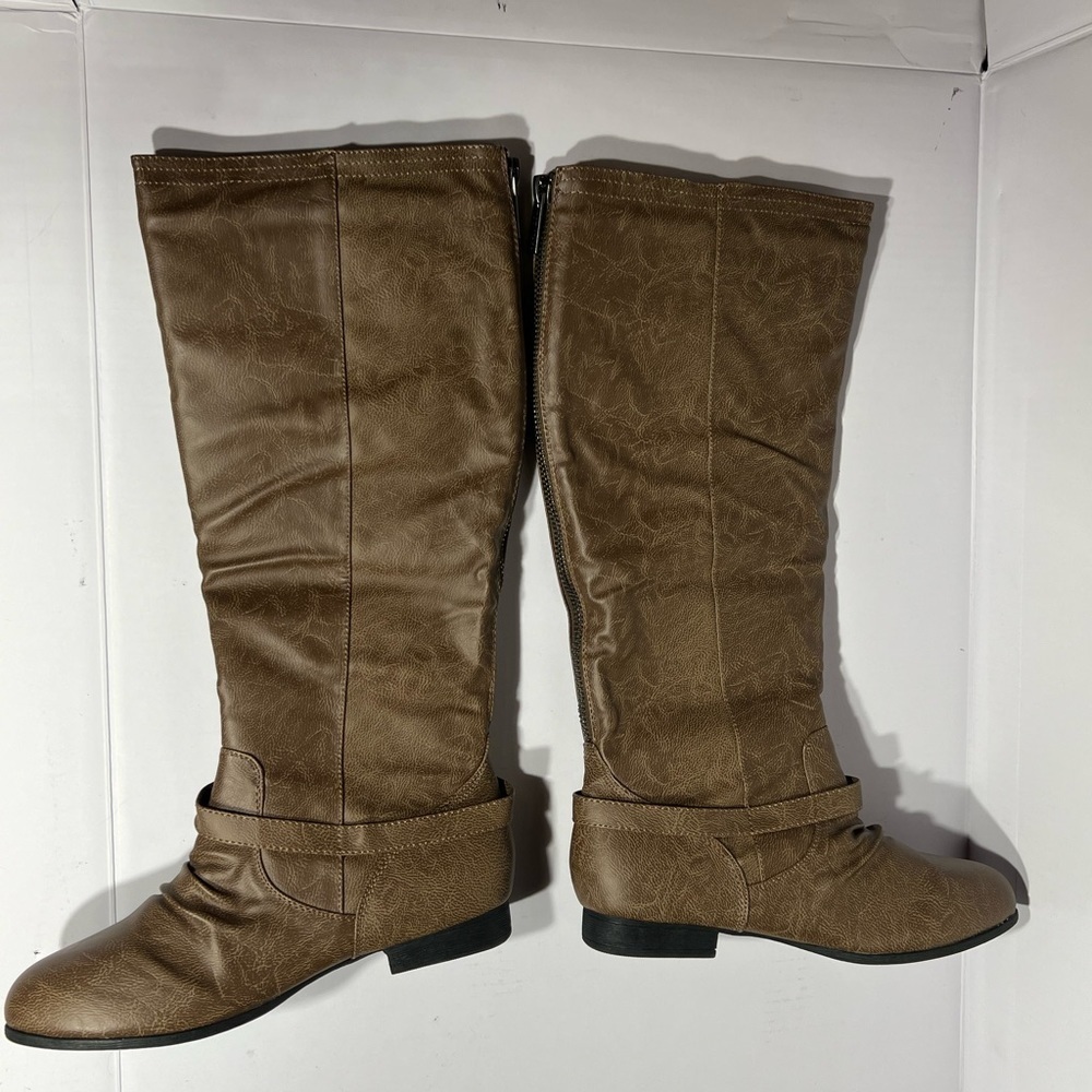 Top Moda Women’s COCO 1 Knee High Riding Boots - Size 10 - Cognac - New - Picture 2 of 11